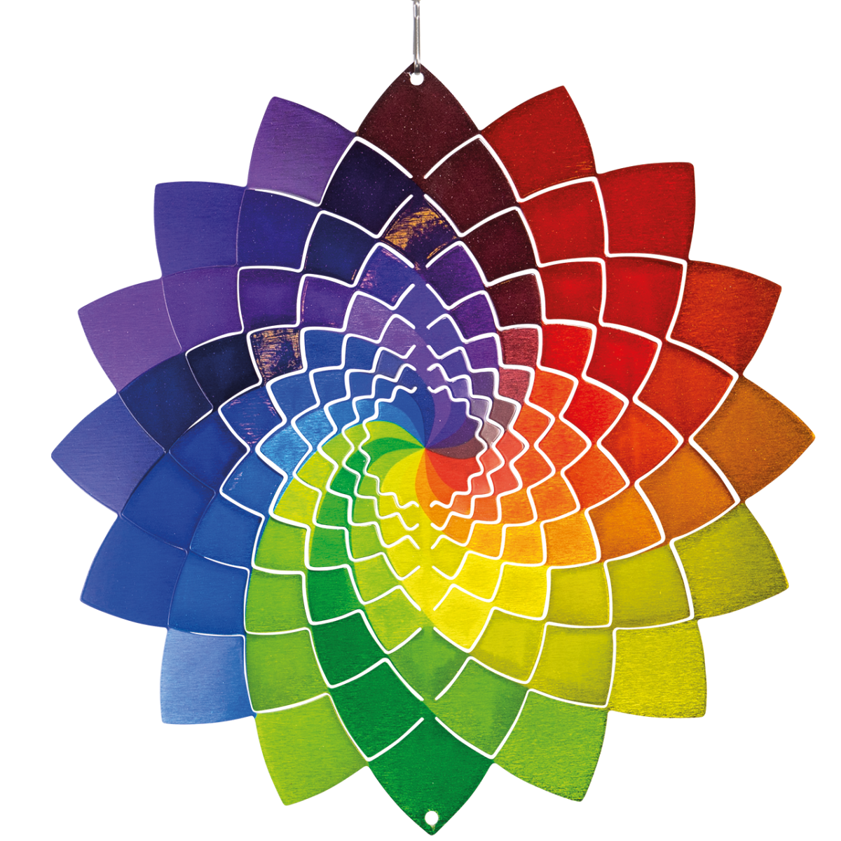 Rainbow Star 250 Orbit Edelstahl-Windspiel
