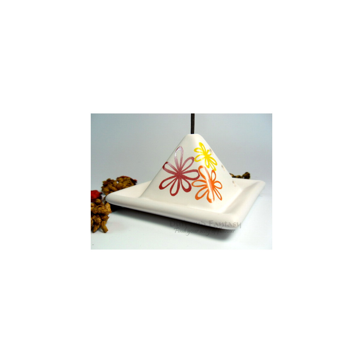 SYRYKYD Pyramide Flowers creme orange R& box