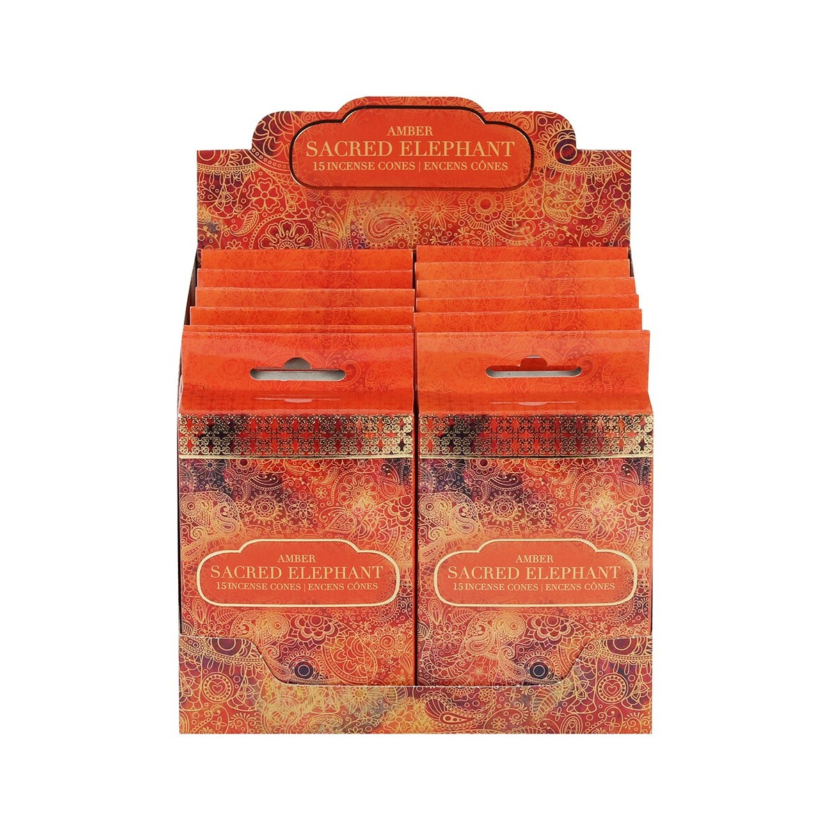 Sacred Elephant Amber Räucherkegel box