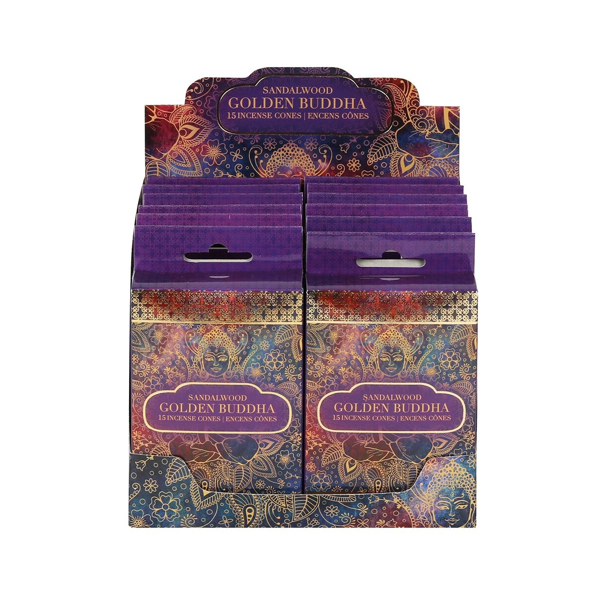 Golden Buddha Sandalwood Räucherkeg box