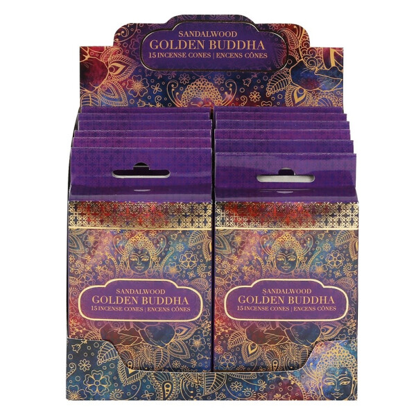 Golden Buddha Sandalwood Räucherkegel