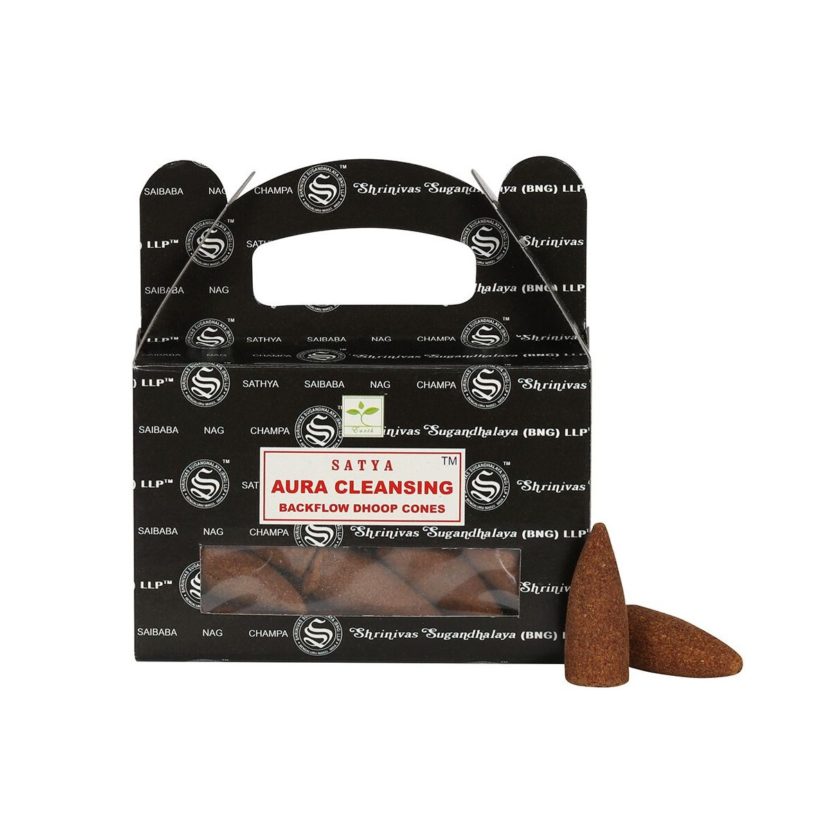 Satya Aura Cleansing Backflow Dhoop Cone box