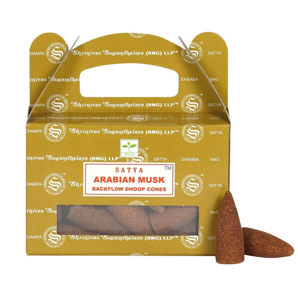 Satya Arabian Musk Backflow Dhoop Cones/Rückfluss Räucherkegel