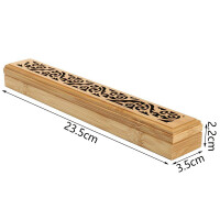 Bambus-Räucherstäbchenhalter aus Holz reich verziert in 4 Designs