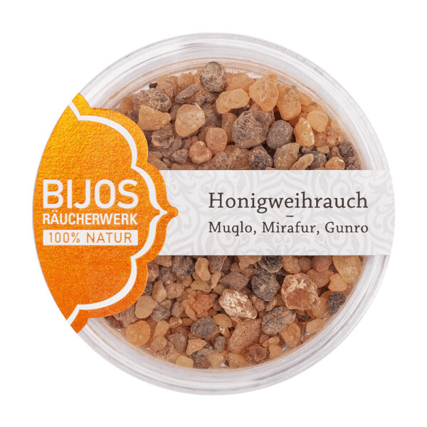 Honigweihrauch - Muqlo, Mirafur, Gunro im 50 ml PS-Glas