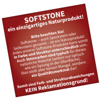 Weihrauchbrenner LOTOS Softstone mit Edelstahlsieb H: 12 cm, Ø 9 cm