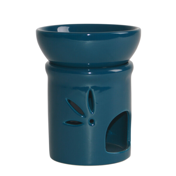 Duftlampe DUO petrol Keramik 2teilig, H: 11 cm Ø 9 cm
