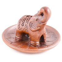 Räucherhalter Elefant auf Lotusblume