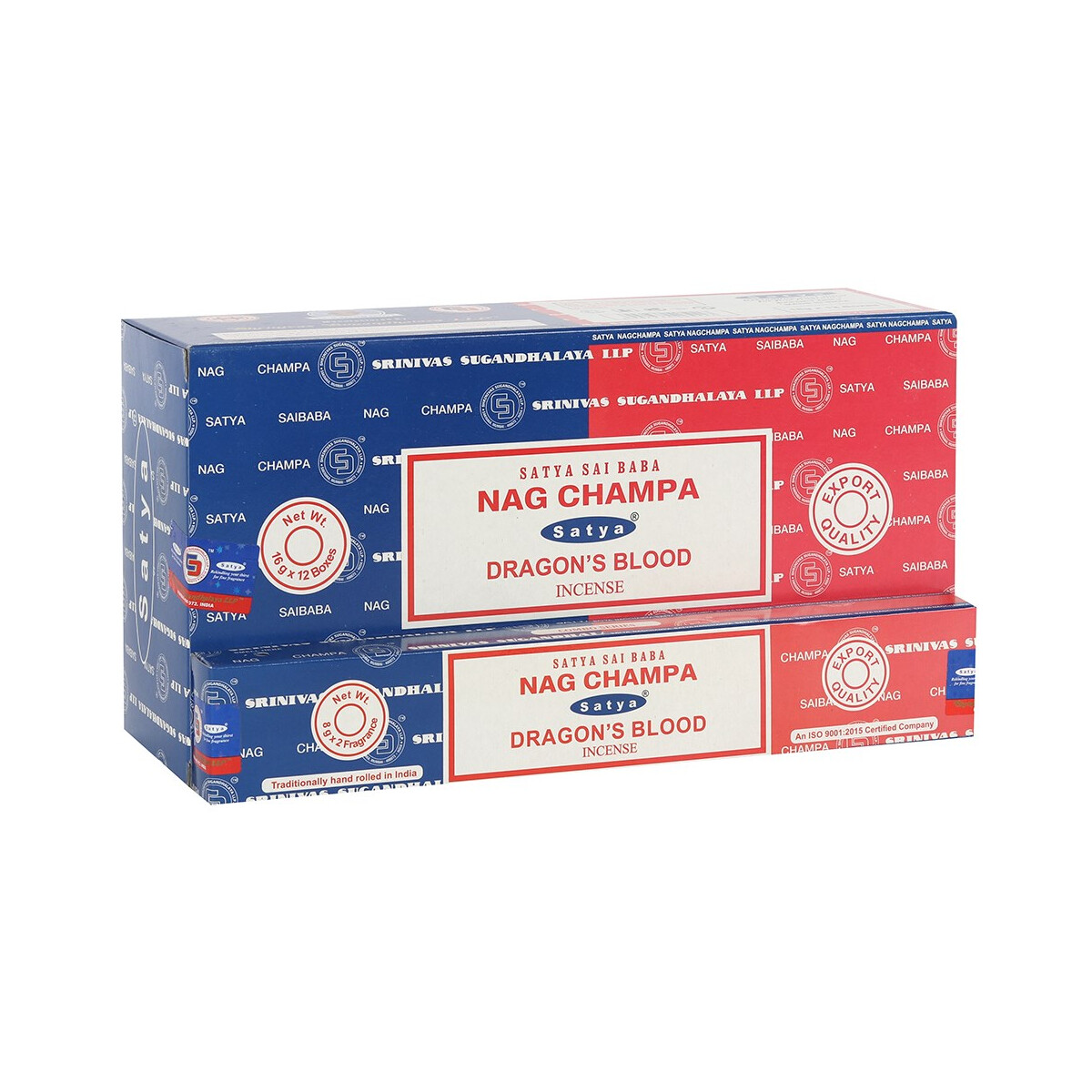Satya Combo Pack Nag Champa und Dragons Blood Räucherst