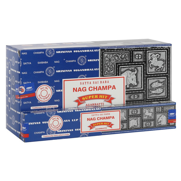 Satya Combo Pack Nag Champa und Super Hit Räucherstäbchen