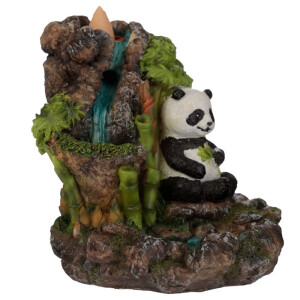 Bambus Wasserfall Panda Backflow Rückfluss Räuchergefäß