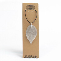 Edel Blattschmuck, Kette - Blatt - Silber