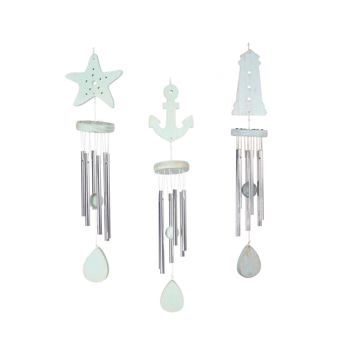Klangspiel Maritim 60cm, als Seestern, Anker oder Leuchtturm