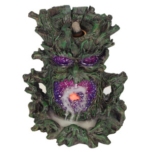 Dunkler Baum-Mann mit Licht, Backflow Incense Burner, Rückfluss Räucherbrenner