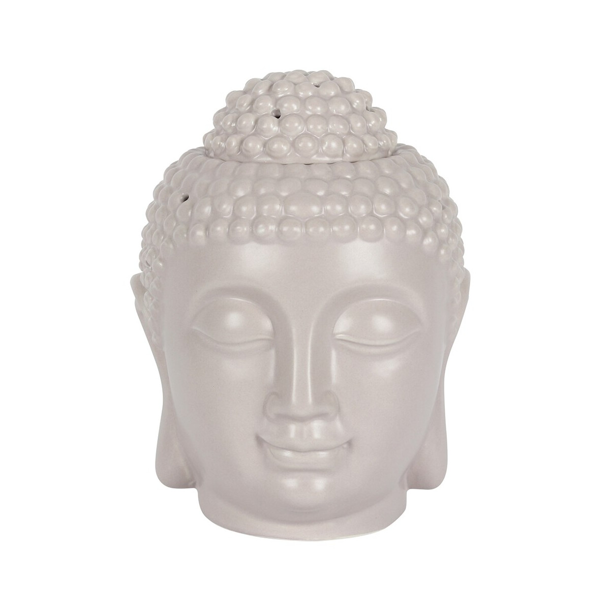 Großer grauer Buddha-Kopf Keramik  box