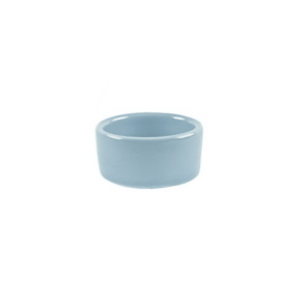 Teelichthalter weißblau Keramik glasiert Ø 5 cm FAIR TRADE