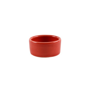 Teelichthalter rot Keramik glasiert Ø 5 cm FAIR TRADE