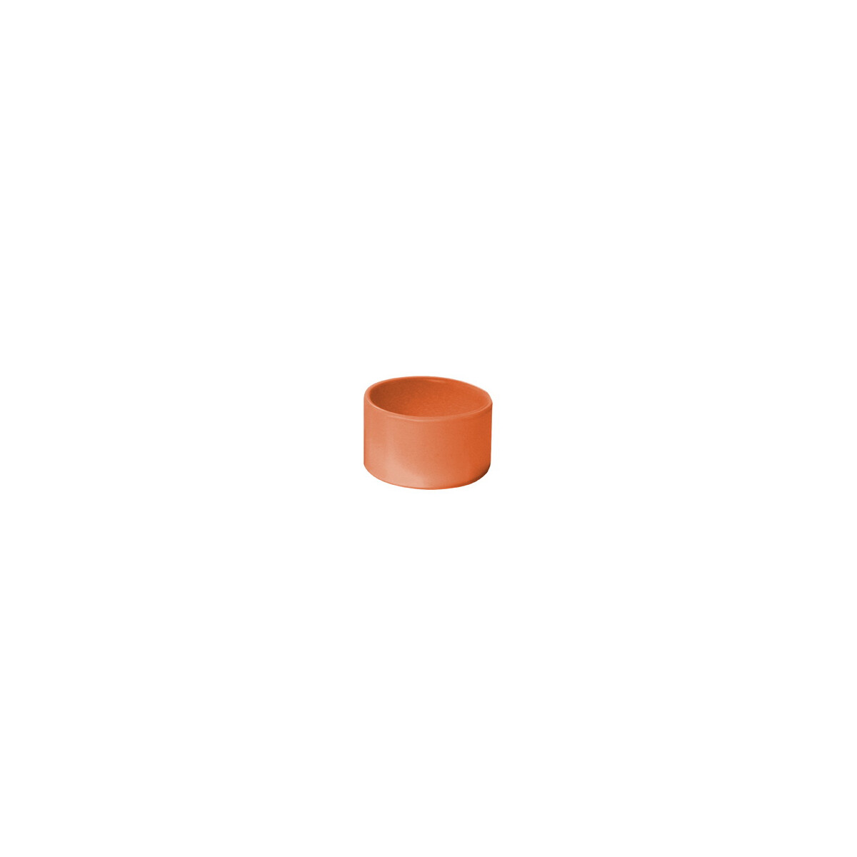 Teelichthalter orange Keramik glasiert & box