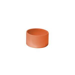 Teelichthalter orange Keramik glasiert Ø 5 cm FAIR...