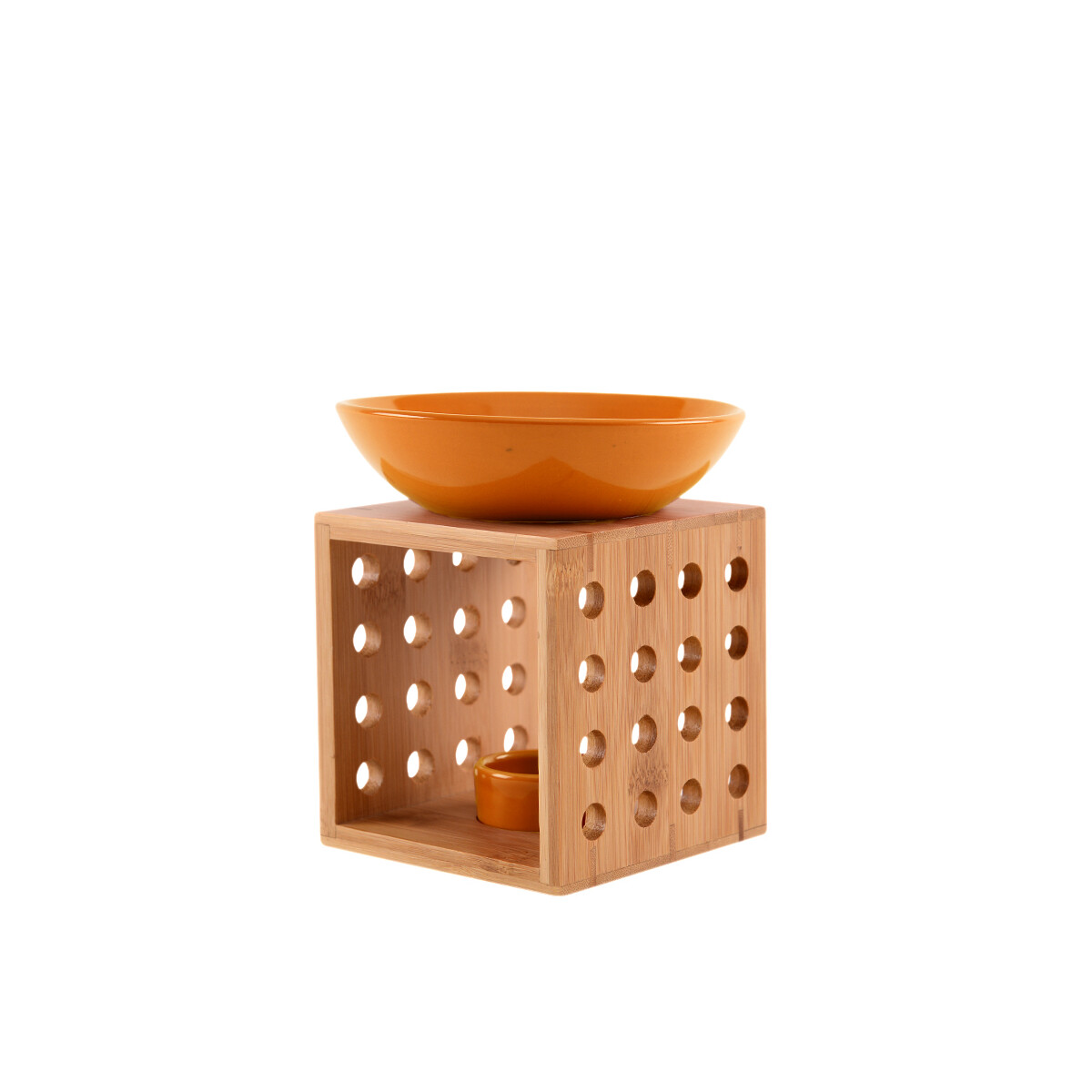 Duftlampe TALIN orange FAIR TRADE - Holz box