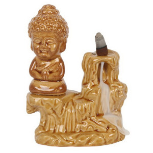 Buddha braun, Backflow Incense Burner, Rückfluss...