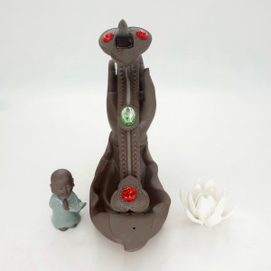 Back Flow Rückflussbrenner Yuni mit Buddha und Lotus