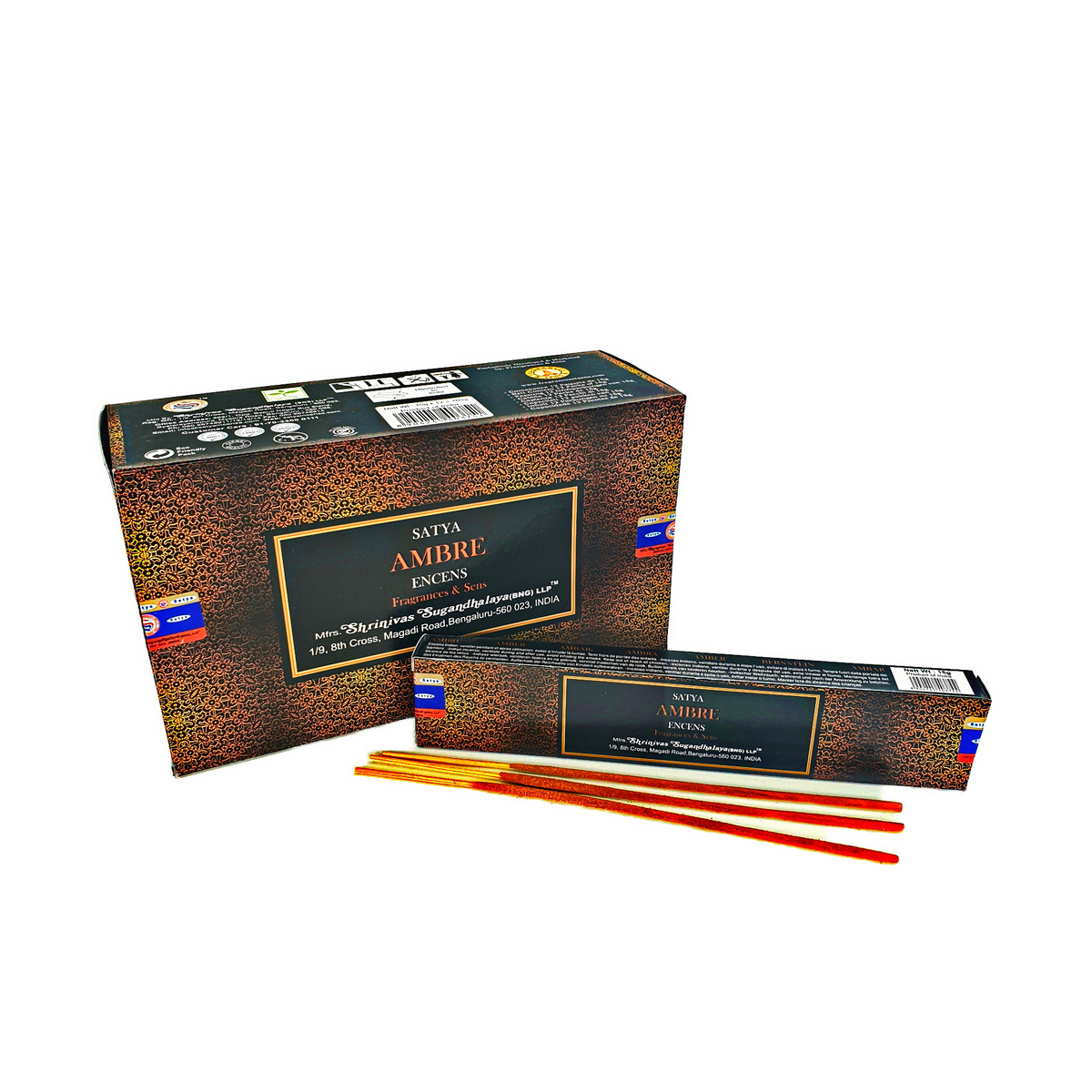 Satya Amber Räucherstäbchen box