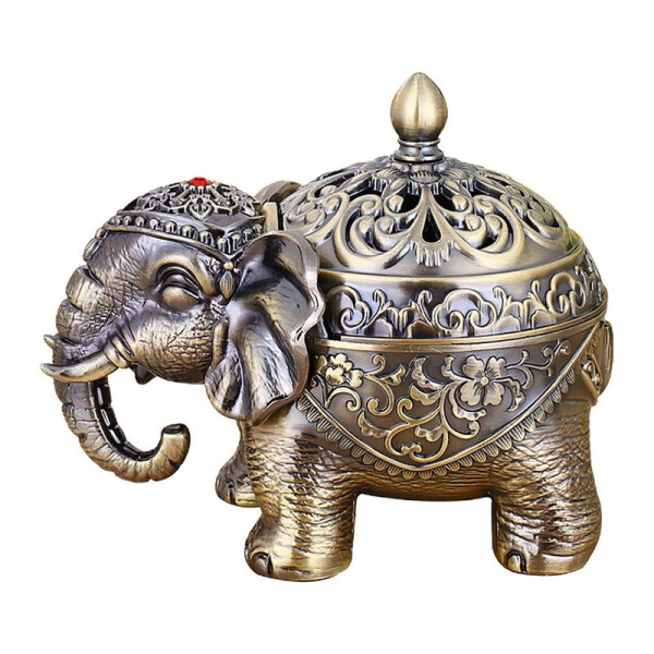 Elefant Weihrauch-Brenner, Räuchergefäß, green