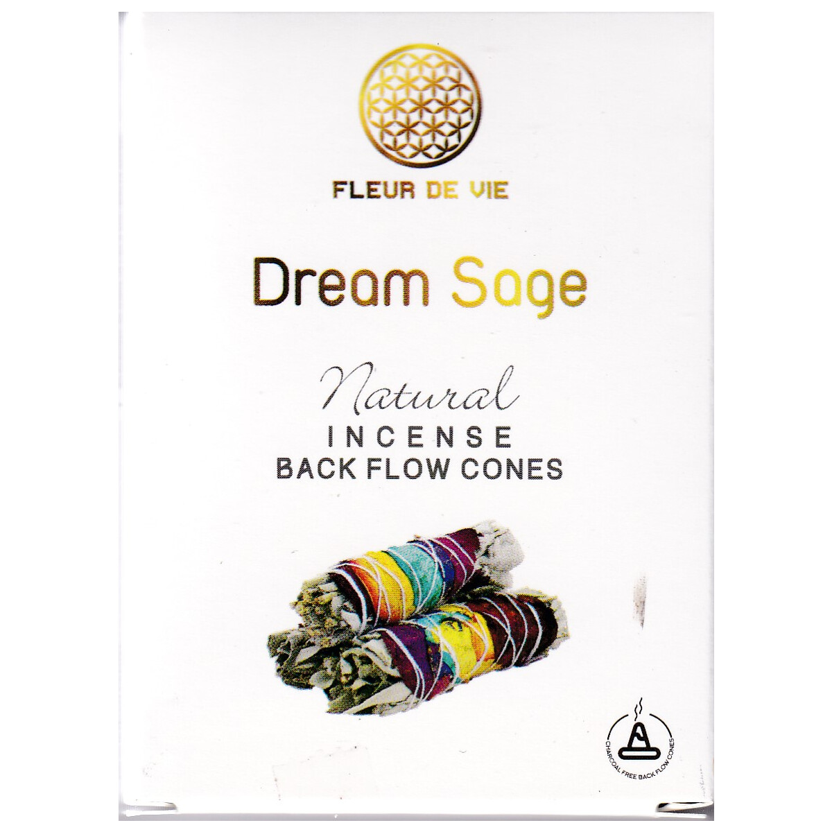 Fleur de Vie Dream Sage Backflow Räucherkegel