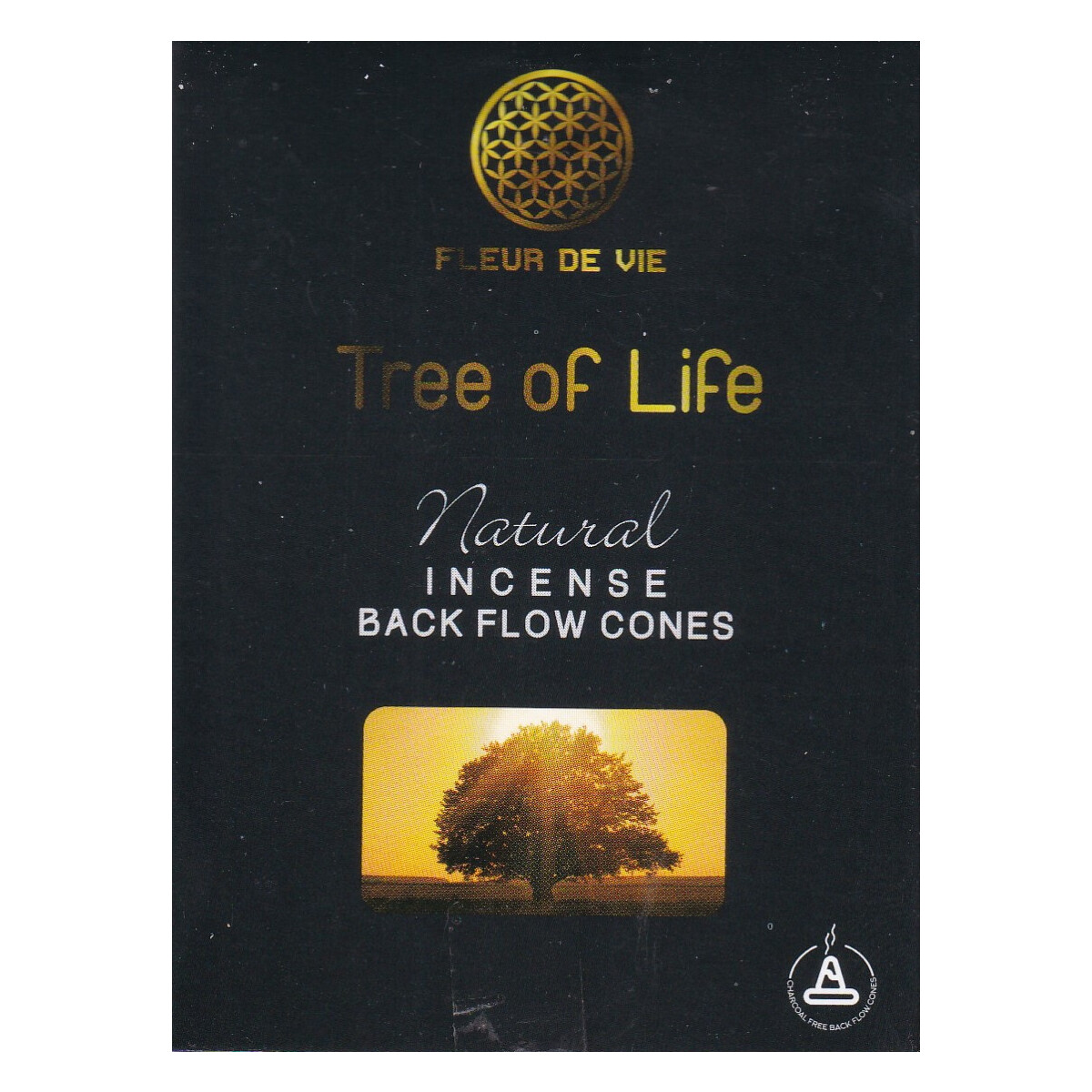 Fleur de Vie Tree of Life Backflow Räucherkegel