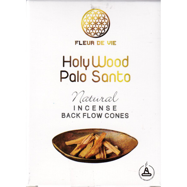 Fleur de Vie Holy Wood Palo Santo Backflow Räucherkegel