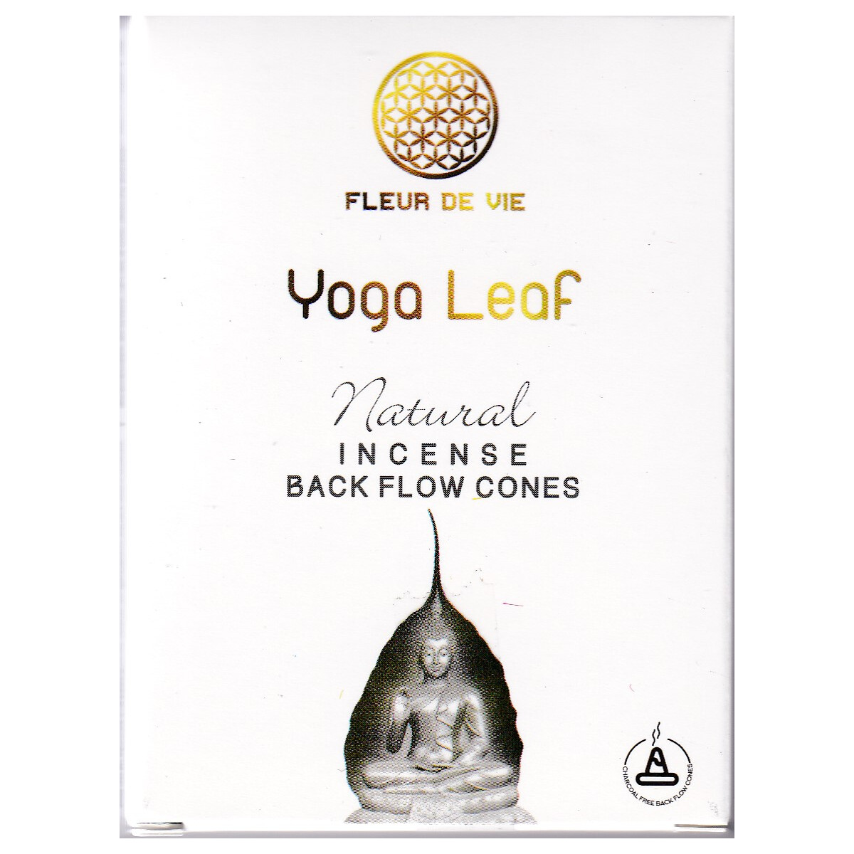 Fleur de Vie Yoga Leaf Backflow Räucherkegel