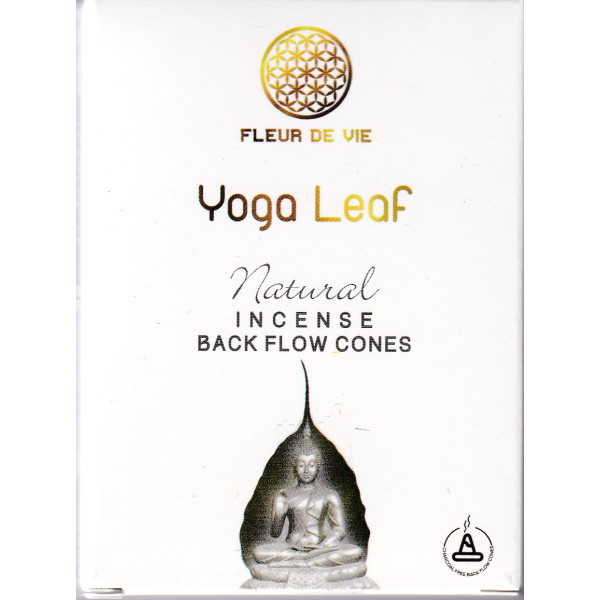 Fleur de Vie Yoga Leaf Backflow Räucherkegel