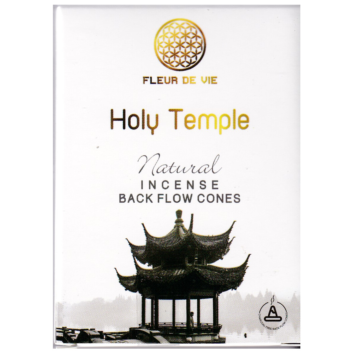 Fleur de Vie Holy Temple Backflow Räucherkegel