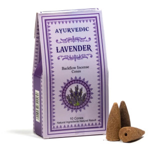 Ayurvedische Lavendel Rückfluss Räucherkegel