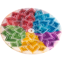 Regenbogen Mandala Räucherstäbchenhalter