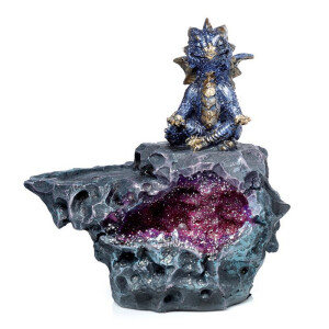 Elements Yoga Drache LED Kristallhöhle Räucherstäbchenhalter