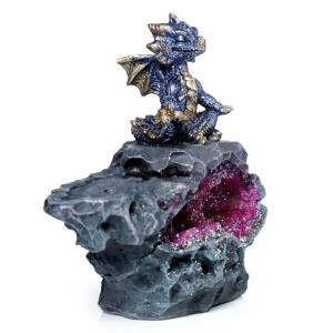 Elements Yoga Drache LED Kristallhöhle Räucherstäbchenhalter