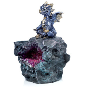Elements Yoga Drache LED Kristallhöhle Räucherstäbchenhalter