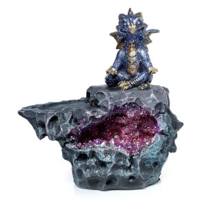 Elements Yoga Drache LED Kristallhöhle Räucherstäbchenhalter