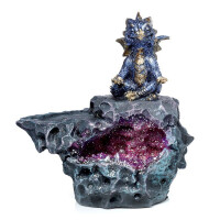 Elements Yoga Drache LED Kristallhöhle Räucherstäbchenhalter