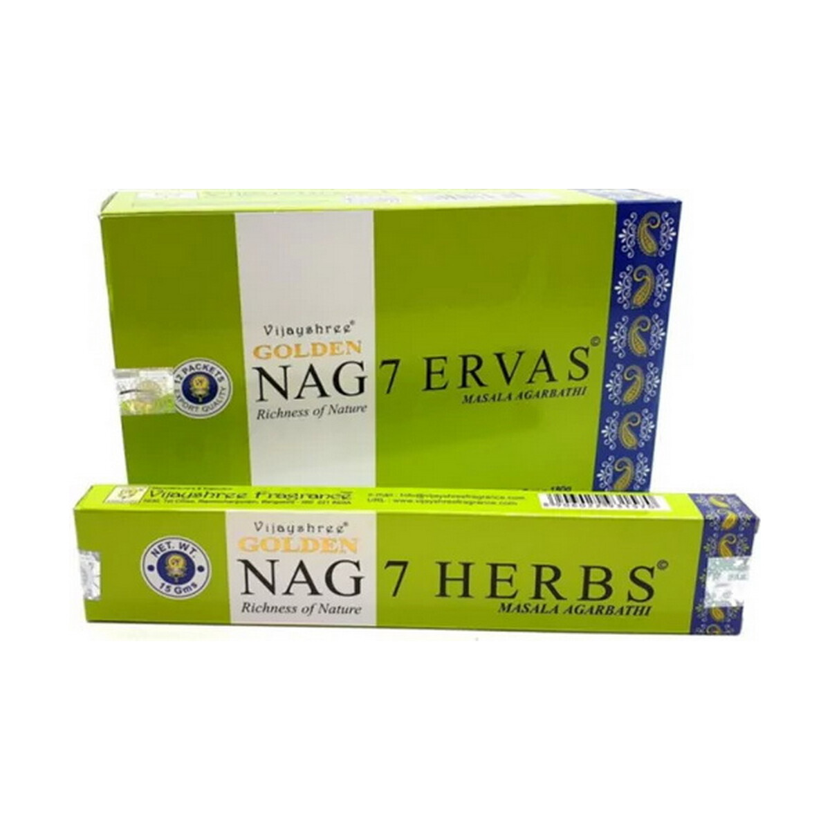 Golden Nag 7 Herbs (7 Kräuter)  Räucherstäbch