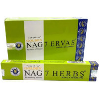 Golden Nag 7 Herbs (7 Kr&auml;uter) 15gr R&auml;ucherst&auml;bchen