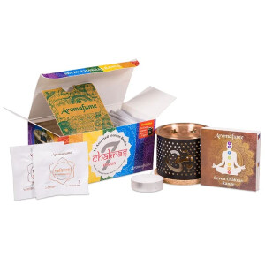 Aromafume 7 Chakra Testset Exotic Incense Diffuser Ohm + 2 x 7 Chakra Weihrauchblöckchen