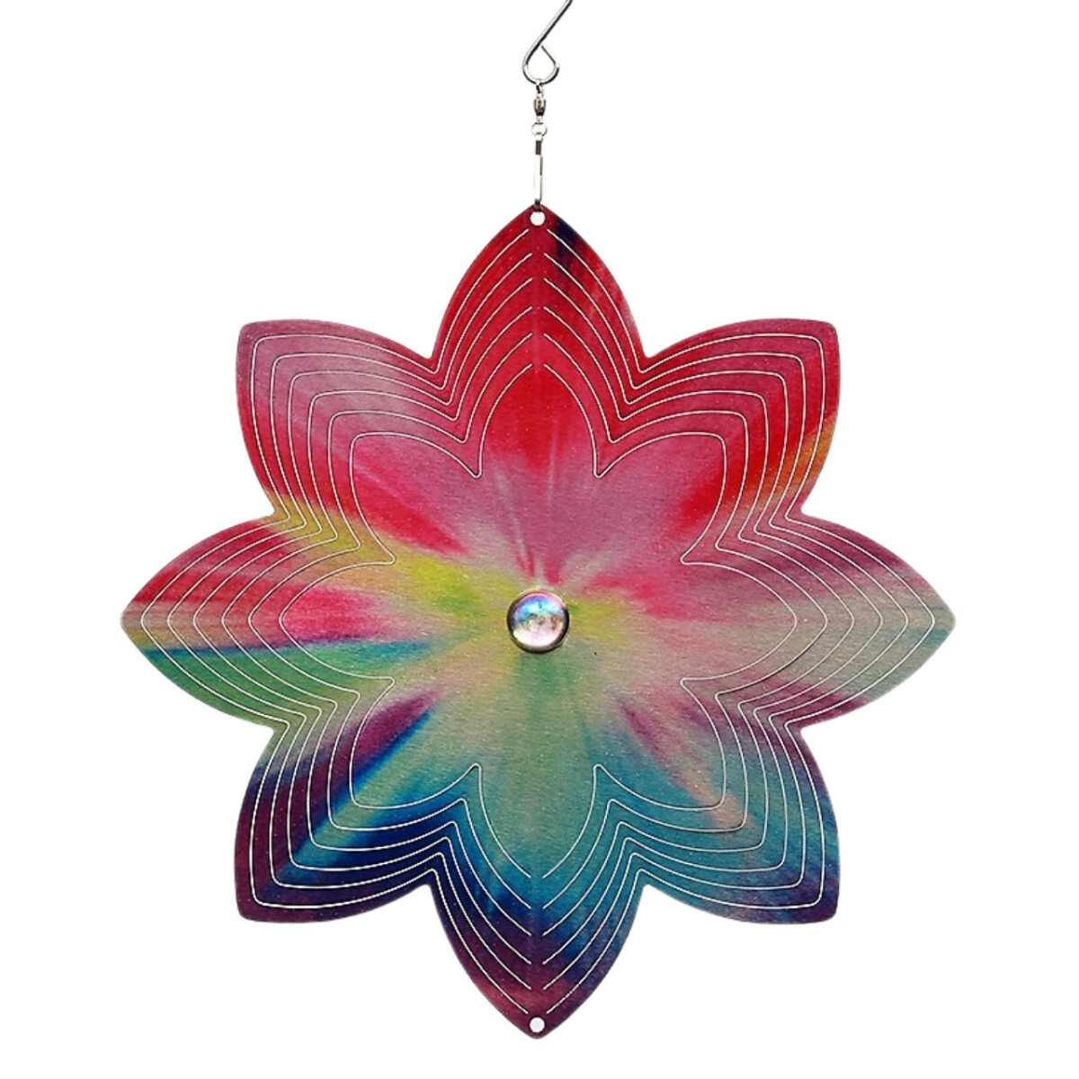 Rainbow Pearl Flower 250 Orbit Edelstahl-Windspiel