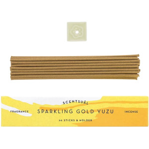SCENTSUAL natürliche Räucherstäbchen - Sparkling gold Yuzu (Yuzu-Frucht)