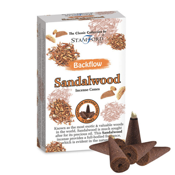 Stamford Backflow Rückfluss Räucherkegel - Sandelholz