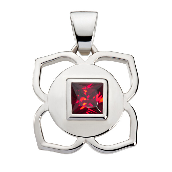 Basis-Zentrum - Chakra - Anhänger - mit Zirkonia