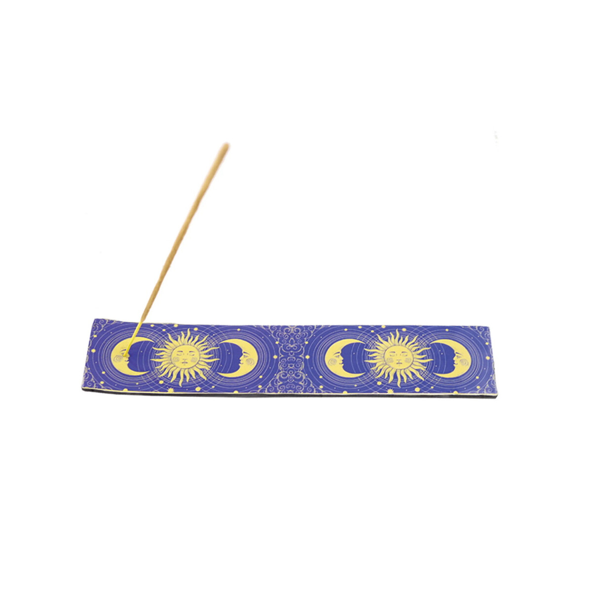 Räucherstäbchenhalter aus Holz, Sonne und Mond