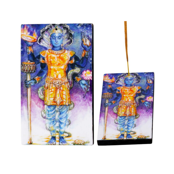 Vishnu Räucherstäbchenhalter aus Holz Aschenfänger